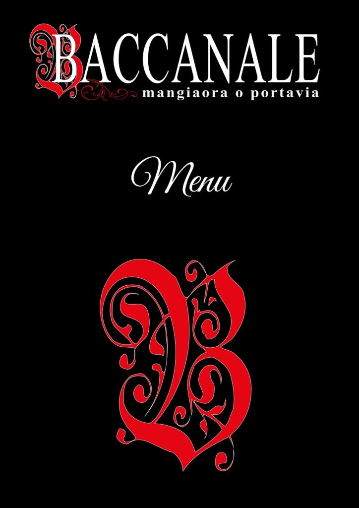 Menu Baccanale — page 1