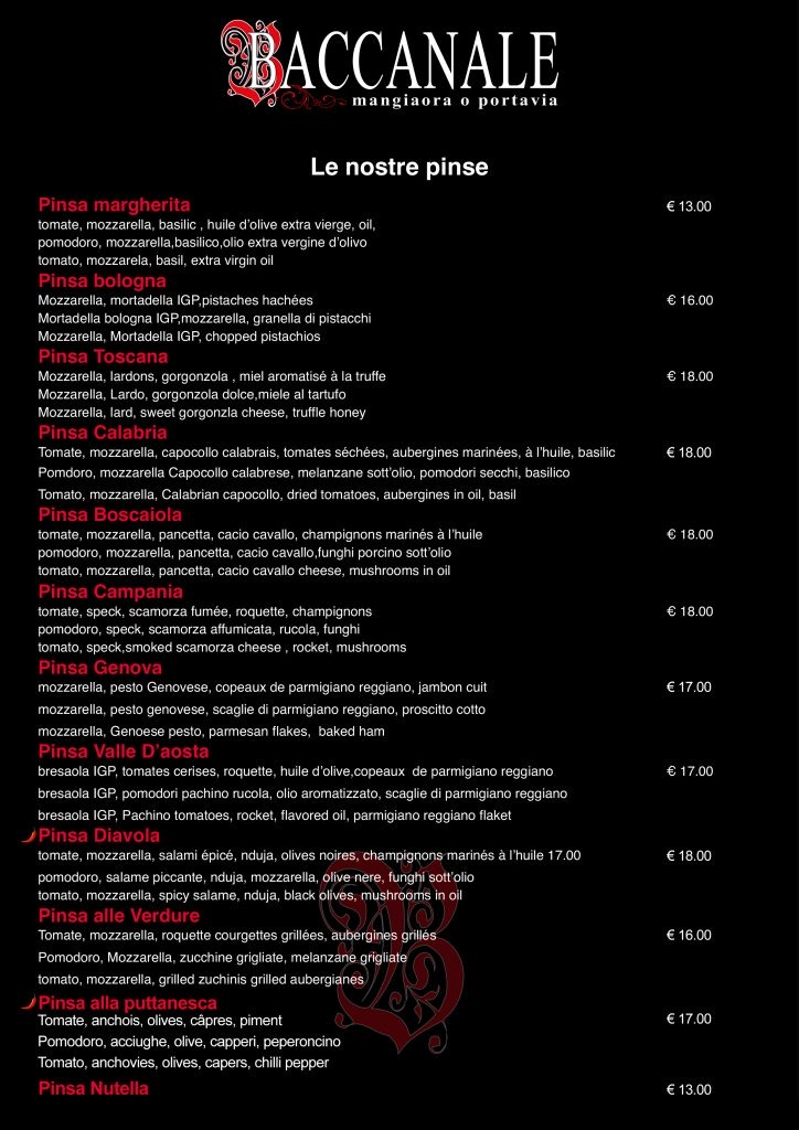 Menu Baccanale — page 6